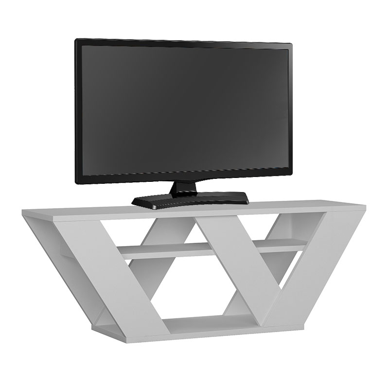 119-001081 Έπιπλο τηλεόρασης Pipralla λευκό 110x30x40εκ-PK119-001081 - Image 1