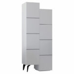 Ντουλάπι-στήλη Romane   λευκό 62.2x37.4x155.4εκ-PK119-001122