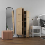 Ντουλάπι-στήλη Romane   φυσικό 62.2x37.4x155.4εκ-PK119-001131 - Image 3