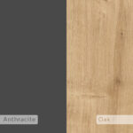 Κομοδίνο Immerse   σετ 2 τμχ. oak-ανθρακί 27x25x60εκ-PK119-001181 - Image 3