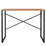Γραφείο Zayn   χρώμα καρυδί - μαύρο 90x60x70εκ-PK120-000053 - Image 2