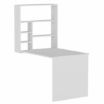 Γραφείο τοίχου ανοιγόμενο Ravin   λευκό 63x90x154εκ-PK120-000084