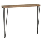 Κονσόλα Tetty   καρυδί-μαύρο 90x14x75εκ-PK120-000306