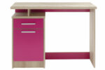 Γραφείο εργασίας Looney   χρώμα castillo-ροζ 100x55x75εκ-PK123-000081 - Image 4
