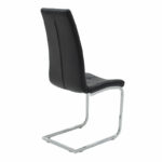 Καρέκλα Darrell   pu μαύρο-βάση χρωμίου 42x49x106εκ-PK127-000106 - Image 2