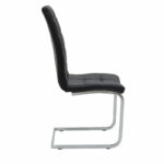 Καρέκλα Darrell   pu μαύρο-βάση χρωμίου 42x49x106εκ-PK127-000106 - Image 3