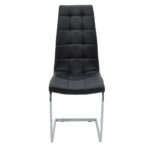 Καρέκλα Darrell   pu μαύρο-βάση χρωμίου 42x49x106εκ-PK127-000106 - Image 4