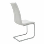Καρέκλα Darrell   pu λευκό-βάση χρωμίου 42x49x106εκ-PK127-000107 - Image 2