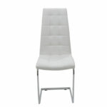 Καρέκλα Darrell   pu λευκό-βάση χρωμίου 42x49x106εκ-PK127-000107 - Image 4