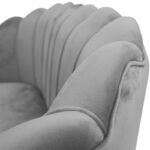 Καναπές 2θέσιος Daimon   βελούδο γκρι 134x70x77εκ-PK128-000005 - Image 3