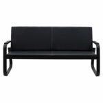 Καναπές 3θέσιος Rogelio   PU μαύρο 174x72x85εκ-PK132-000031 - Image 3