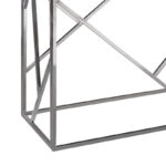 Κονσόλα Mabs   ατσάλι ασημί-γυαλί 8mm 120x40x78εκ-PK138-000004 - Image 3