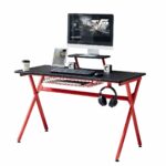 Γραφείο Gaming ArteLibre PETROSYS Μαύρο/Κόκκινο 120x60.5x90cm-AR14580007