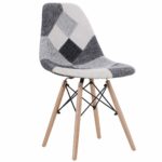 Καρέκλα ArteLibre CORYLOUS Patchwork Ύφασμα/Ξύλο 51x46x82cm-AR14590001
