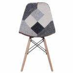 Καρέκλα ArteLibre CORYLOUS Patchwork Ύφασμα/Ξύλο 51x46x82cm-AR14590001 - Image 4