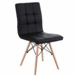 Καρέκλα ArteLibre CUPPLESSUS Μαύρο PU 43x55x86cm-AR14590007