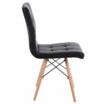 Καρέκλα ArteLibre CUPPLESSUS Μαύρο PU 43x55x86cm-AR14590007 - Image 2