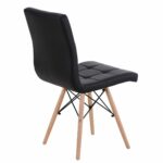 Καρέκλα ArteLibre CUPPLESSUS Μαύρο PU 43x55x86cm-AR14590007 - Image 3