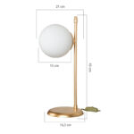 Επιτραπέζιο φωτιστικό Inclusive   Ε27 χρυσό 16.5x21x45εκ-PK147-000144 - Image 4