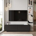 Έπιπλο Τηλεόρασης ArteLibre BRENT Μαύρο Μοριοσανίδα 140x35.5x38.2cm-AR15350046