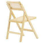 Καρέκλα Yoko   πτυσσόμενη μπεζ pvc rattan-φυσικό πόδι-PK167-000014 - Image 2