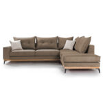 Γωνιακός καναπές αριστερή γωνία Luxury II   ύφασμα mocha-cream 290x235x95εκ-PK168-000009 - Image 2