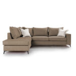 Γωνιακός καναπές δεξιά γωνία Romantic   ύφασμα mocha-cream 290x235x95εκ-PK168-000028 - Image 2