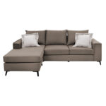 Γωνιακός καναπές Fabulous   αναστρέψιμος ύφασμα mocha-cream 240x165x95εκ-PK168-000040 - Image 2