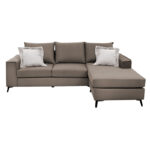 Γωνιακός καναπές Fabulous   αναστρέψιμος ύφασμα mocha-cream 240x165x95εκ-PK168-000040 - Image 3