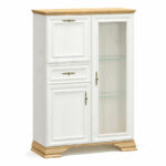 Βιτρίνα Jaden   golden oak-λευκό antique 93,5x39x133εκ-PK173-000031