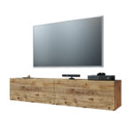 Έπιπλο τηλεόρασης επιτοίχιο Dello   oak 140x31,5x29,5εκ-PK176-000004
