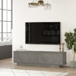 Έπιπλο τηλεόρασης Zoeva   γκρι cemento 140x35,5x38εκ-PK176-000013 - Image 2