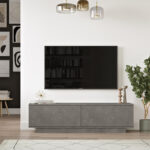 Έπιπλο τηλεόρασης Zoeva   γκρι cemento 140x35,5x38εκ-PK176-000013 - Image 4
