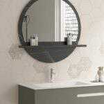 Καθρέπτης Lesley   ανθρακί μαρμάρου 60x2x60εκ-PK176-000049 - Image 2