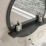 Καθρέπτης Lesley   ανθρακί μαρμάρου 60x2x60εκ-PK176-000049 - Image 4