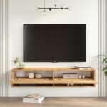 Έπιπλο τηλεόρασης επιτοίχιο Roscoe   sonoma 140x31.6x29.6εκ-PK176-000063 - Image 2