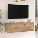 Έπιπλο τηλεόρασης επιτοίχιο Serit   sonoma 100x31.6x29.6εκ-PK176-000066 - Image 3
