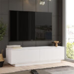 Έπιπλο τηλεόρασης Zoeva   λευκό 140x.35x38.2εκ-PK176-000071 - Image 3