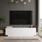 Έπιπλο τηλεόρασης Zoeva   λευκό 140x.35x38.2εκ-PK176-000071 - Image 4
