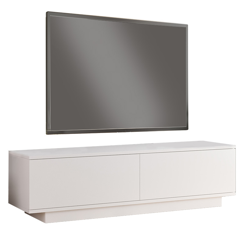 176-000071 Έπιπλο τηλεόρασης Zoeva λευκό 140x.35x38.2εκ-PK176-000071 - Image 1