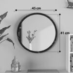 Καθρέπτης Reflex   μελαμίνη σε απόχρωση ανθρακί μαρμάρου 49x5x49εκ-PK176-000175 - Image 4