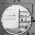 Καθρέπτης Rodro   μελαμίνη σε λευκή απόχρωση 62x6x62εκ-PK176-000186 - Image 4