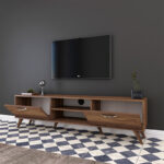 Έπιπλο τηλεόρασης Sabian   καρυδί 180x35x48,5εκ-PK182-000003 - Image 3