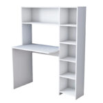 Γραφείο εργασίας-ραφιέρα Janson   λευκό 113x40x142εκ-PK182-000033