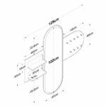 Κρεμάστρα-καθρέπτης Baunty   λευκό-καρυδί125x2x122εκ-PK182-000038 - Image 4