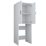 Έπιπλο πλυντηρίου Laudy   λευκό μελαμίνης 65x62.5x181.8εκ-PK182-000105 - Image 3