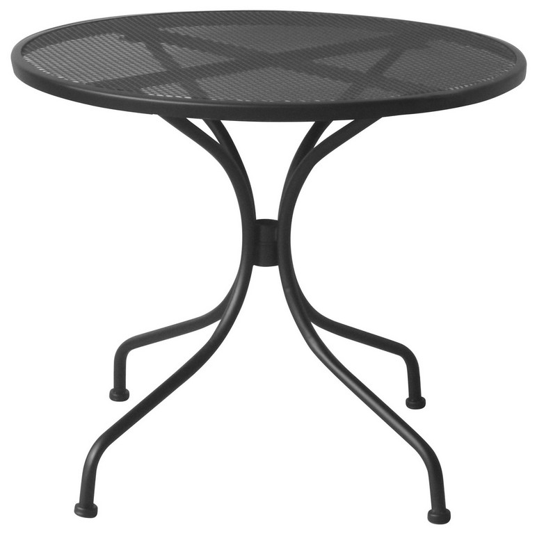 186760-gkri-stroggulo-metalliko-trapezi-90-x-71cm Γκρί Στρογγυλό Μεταλλικό Τραπέζι 90 x 71(h)cm-L186760 - Image 1