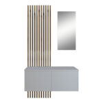 Έπιπλο εισόδου Arika   λευκό-sonoma 100x37x199.5εκ-PK192-000034