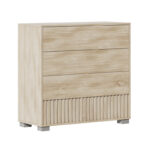Συρταριέρα Bruse   μελαμίνη σε sonoma-oak απόχρωση 96.7x40.5x92.9εκ-PK192-000042