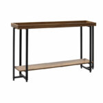 Κονσόλα Nolan   καρυδί-μαύρο 140x30x85εκ-PK197-000054